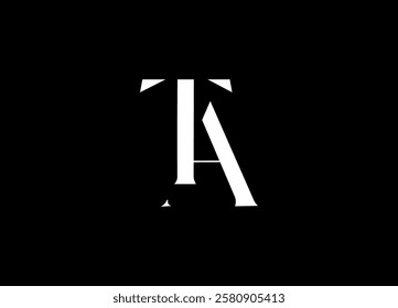 TA logo design vector template