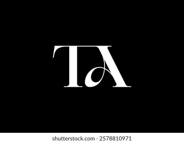 TA logo desing and monogram logo
