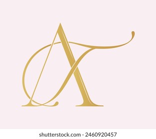 AT ,TA, logo AT ,Letter TA , monogram TA ,monogram AT,  Wedding Monogram Initials, Wedding Logo, Wedding Monogram, Logo Design, calligraphy,letters, alphabet