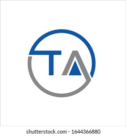 TA logo template vector format