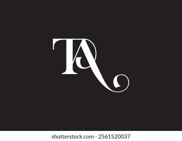 TA monogram logo design and company logo