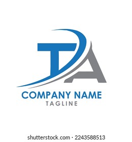 ta typografische Logos Design-Alphabete