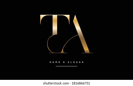 TA,AT,T,A  Abstract Letters Logo Monogram