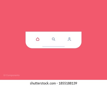 tab bar rounded outlines home search user profile