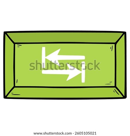 tab button illustration hand drawn isolated vector