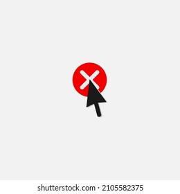 Tab close icon cursor and x
