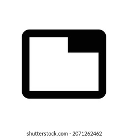 tab Icon. Flat style design isolated on white background. Vector illustration
