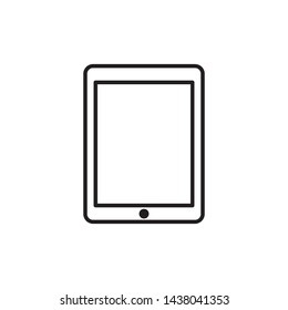Tab Icon Flat Vector Illustration