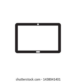 Tab Icon Flat Vector Illustration