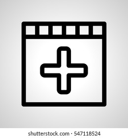 tab icon. isolated sign symbol