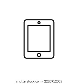 Tab Icon Umriss Stil Design. Tab-Vektorgrafik. einzeln auf weißem Hintergrund.