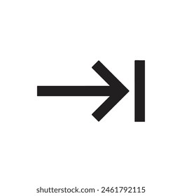 Tabulatorsymbol Vektorgrafik Design in eps 10 