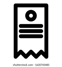 tab or label icon outline style