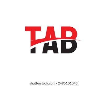 TAB Letter Initial Logo Design Vector Illustration