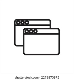 tab line vector new icon