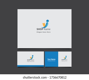Tab and people shaped logo design for online academy and online shop.