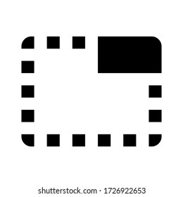 Tab unselected icon. Unselected tab symbol.
