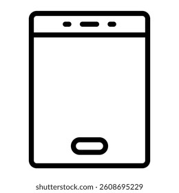 Tab Vector Line Icon Design