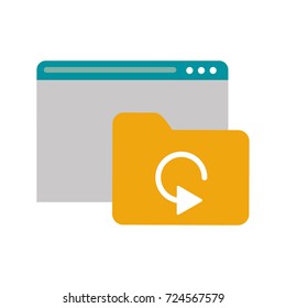 Tab Webpage Or Website With File Folder Icon Image 