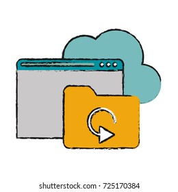 tab webpage or website with file folder icon image