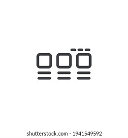 Tab website flat icon illustration vector.