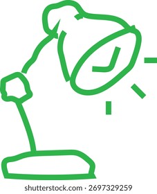Diseño de icono de lámpara de mesa con Vector