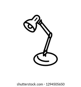 tabel lamp icon logo vector template