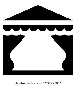 
A tabernacle tent for circus 
