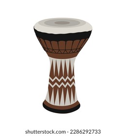 Tabla arabic drum, Traditional Percussive Music Instrument Vector Illustration Isolated