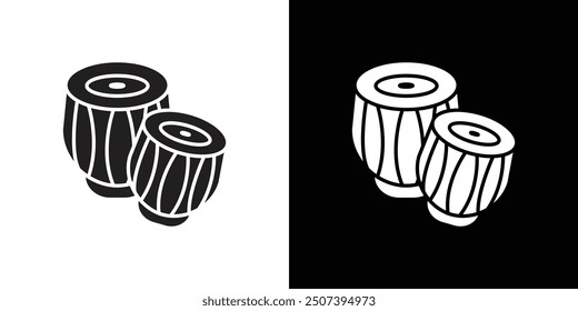 Tabla icon Flat vector set outline