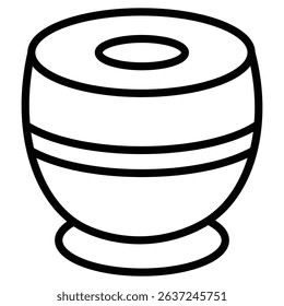 tabla icon Simple thin line stroke