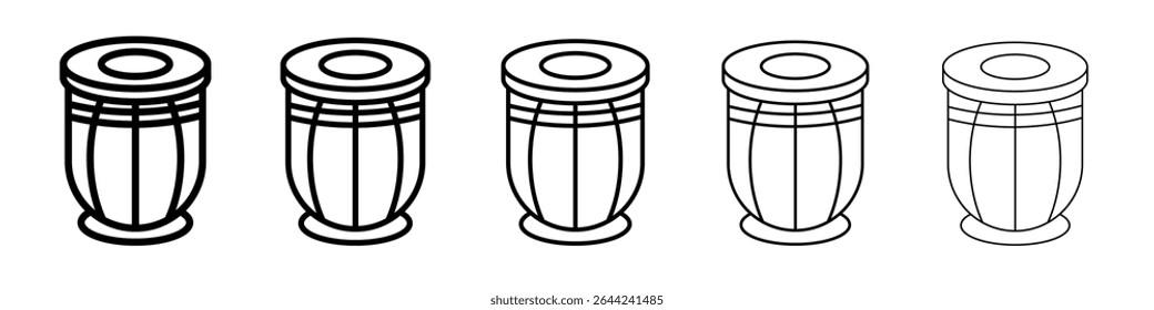 Ícone de tabela marca de logotipo de estrutura de tópicos fina definida