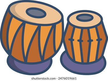 Tabla linear color illustration icon