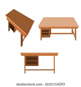 a table any perspective collection, illustration vector  