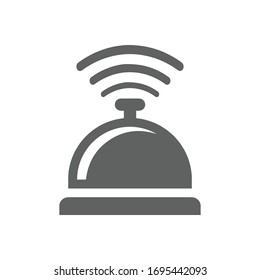 Table bell gray  icon, call, reminder