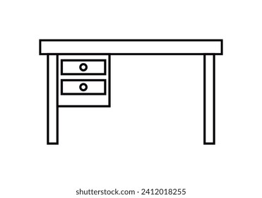 Table black icon on white background.