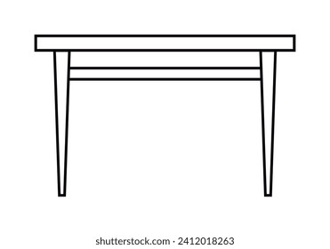 Table black icon on white background.