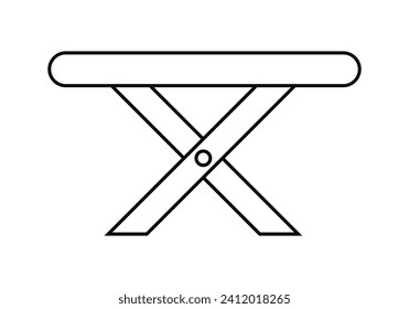 Table black icon on white background.
