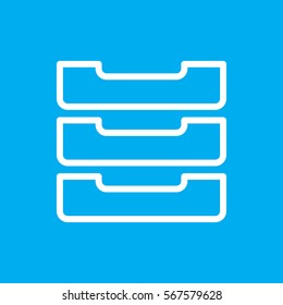 table box icon illustration isolated vector sign symbol