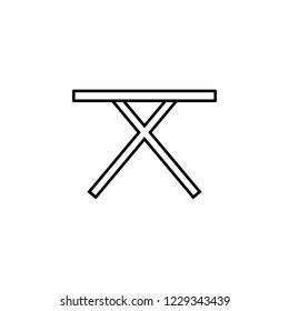 table with cactus icon. Element of outline furniture icon. Thin line icon for website design and development, app development. Premium icon