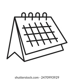 Tabellenkalender-Grafik, die Planungs- und Organisationstools darstellt