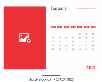 Table Calender, January Month Calender Design 