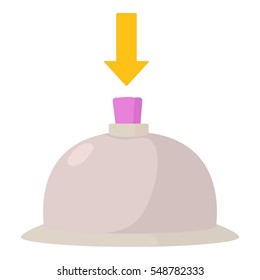 Table call icon. Cartoon illustration of table call vector icon for web