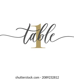 Table -calligraphy inscription for wedding cards and guests seating cards