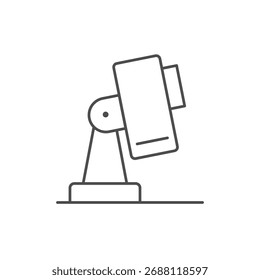 Ícone de linha da câmera CCTV de mesa