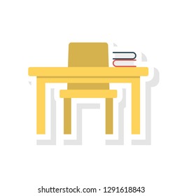 table  chair   book 