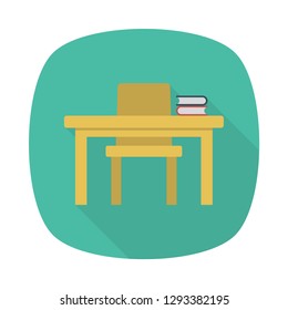 table  chair   book 