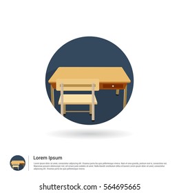 Table Chair  Icon