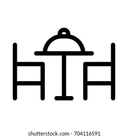 Table chair icon