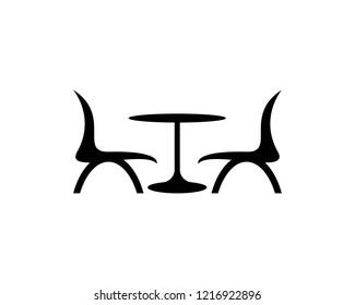 Table chair symbol illustration